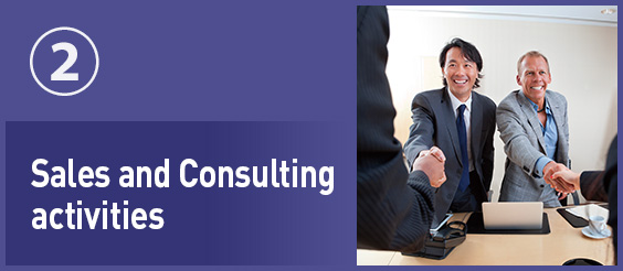 Sales and Consulting activities